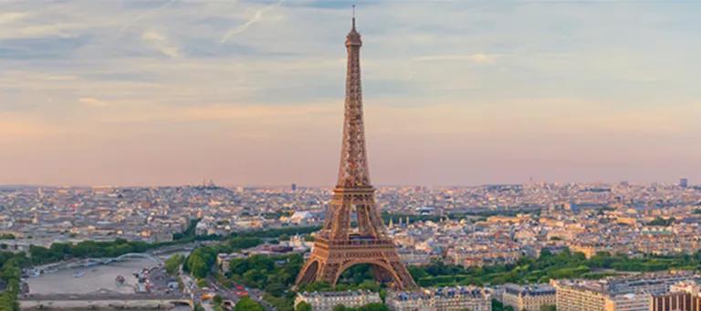 The skyline showing Eiffel Tower, Paris